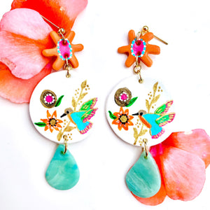 The Hummingbirds | Polymer Clay Earrings