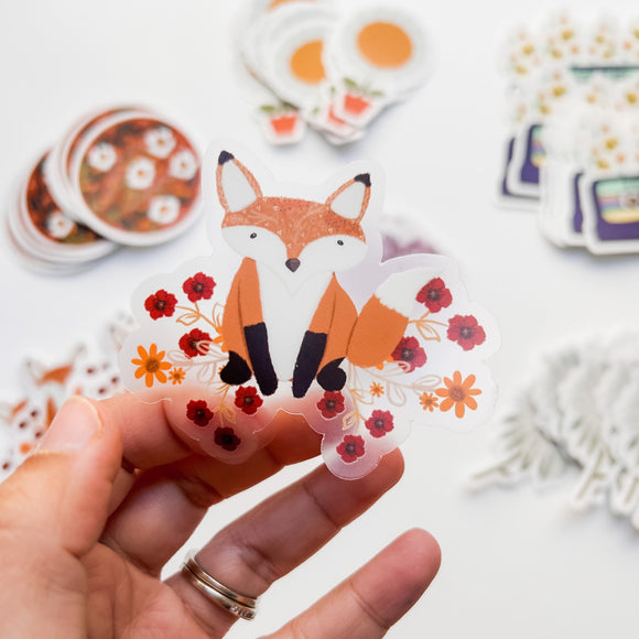 The Cutest Foxy  Clear Stickers – LunaVerde Design