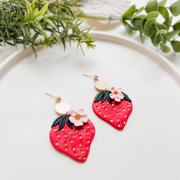 The Strawberry’s | Clay Earrings