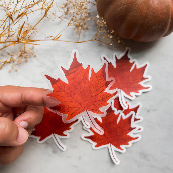 The Maple Leaf | Clear Sticker